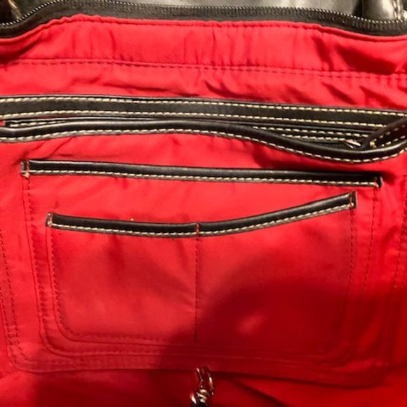 SONDRA ROBERTS SQUARED - Giraffe Print Tote Straw Handbag - Great Condition - Picture 9 of 16